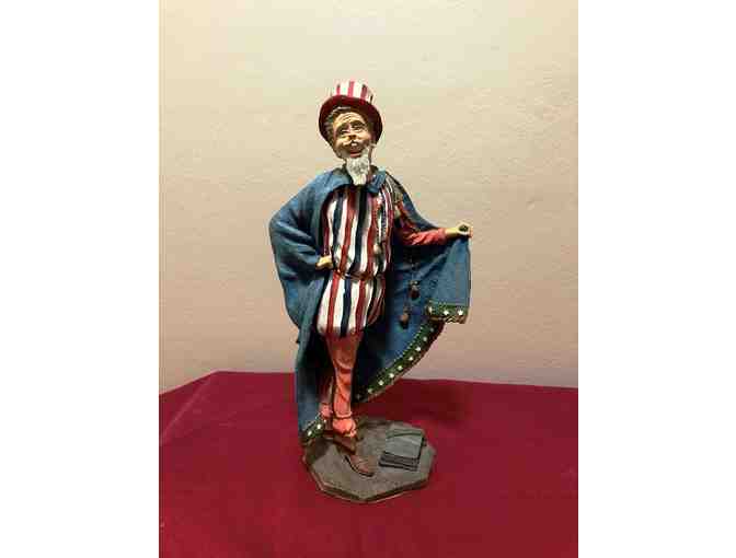 Uncle Sam Statue by M. E. Duncan donated by A. Parker
