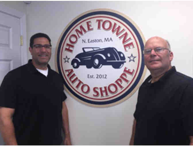 Certificate for free lube, oil, & filter change up to $65 at Hometowne Auto Shoppe
