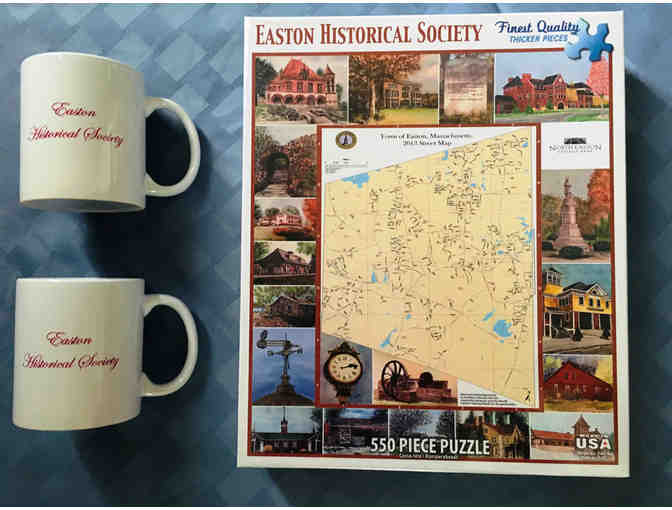 Tote bag of Easton Historical Society Gift Store Items