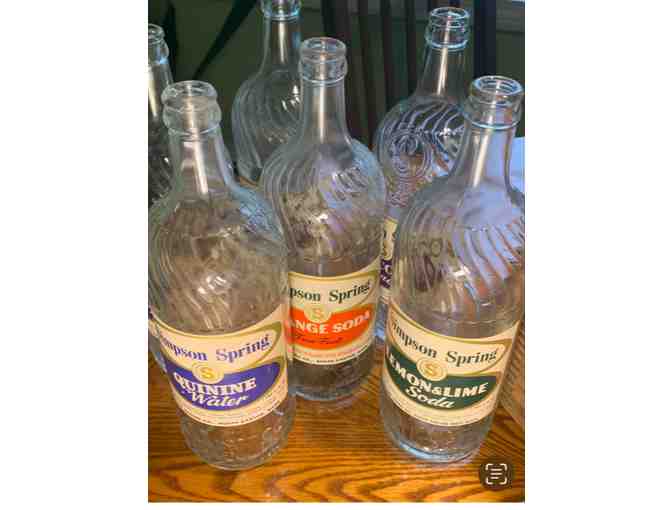Vintage Crate and 12 Bottles from Simpson Springs Bottlers