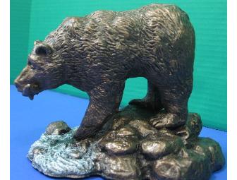 Grizzly with Fish in the Mouth Sculpture