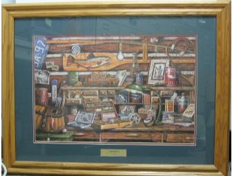 Cabin Fever by Gene Stocks Framed and Matted