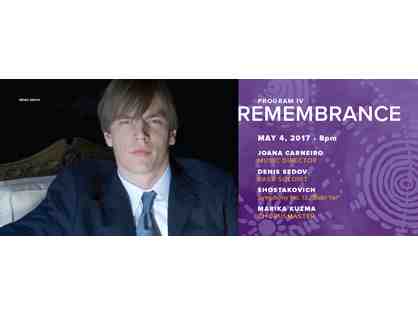 2 TICKETS - BERKELEY SYMPHONY "REMEMBRANCE" MAY 4 ZELLERBACH HALL + POST-CONCERT RECEPTION