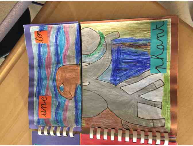 G1 - Room 9: 'Mix and Match Book' with student drawings