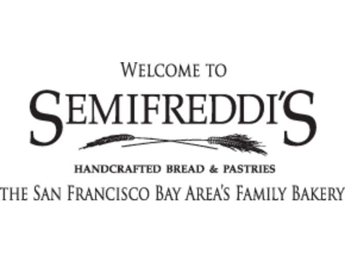 Certificate for a tour of Semifreddi's Bakery- with goody bags!