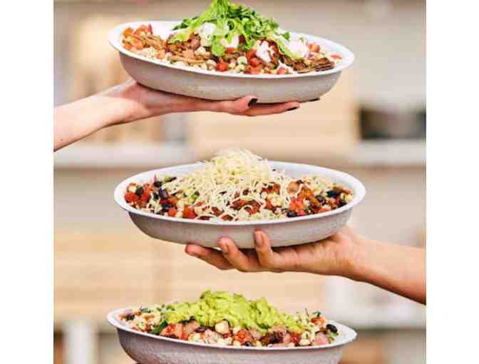 Dinner for 4 at Chipotle