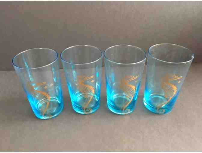 Kiss That Frog- 4 sets of 4 Highball Glasses