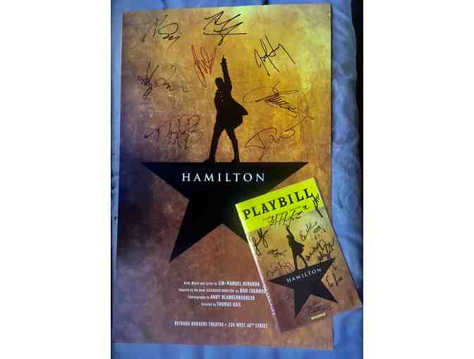 Hamilton Signed Poster and Playbill