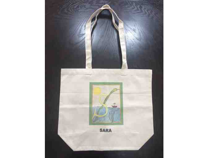 G4 Blue - Art Canvas Bags 'Enluminure'