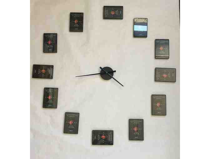 G3-White Wall Clock with Students as Roman Numerals