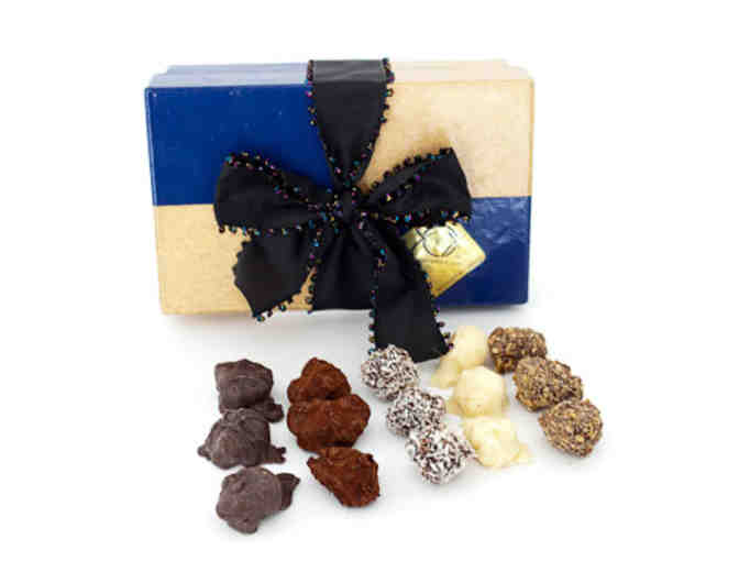 One pound of assorted XOX Truffles per month for 3 Months