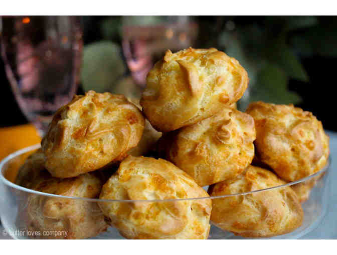 Two dozen gougeres