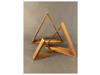 Student-Made Triangle Shelf Set
