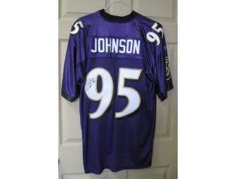 Authentic Baltimore Ravens Jersey, autographed by Jarret Johnson