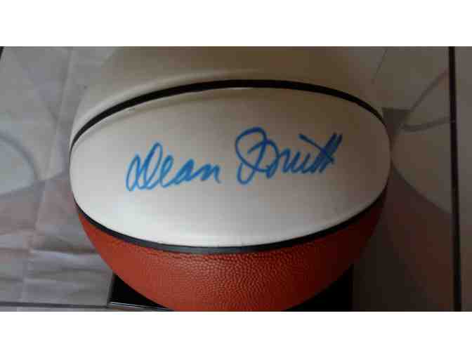 Basketball signed by Dean Smith