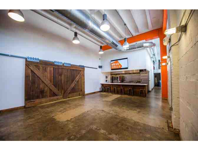 Event Space at Mess Hall for 80 seated or up to 199 standing room