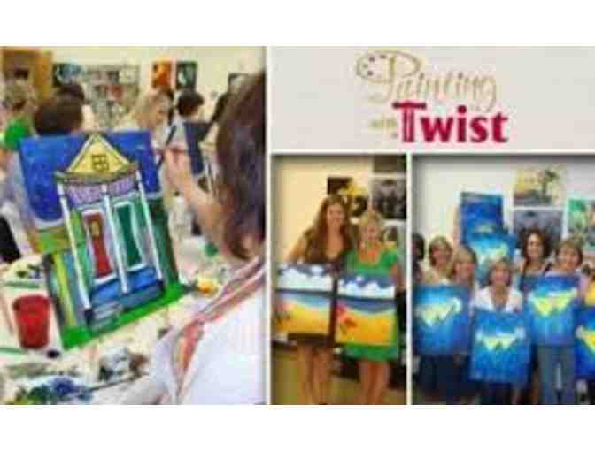 Three Painting with a Twist Gift Certificates