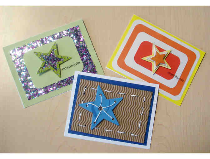 Beautiful handmade set of 3 Congratulation cards