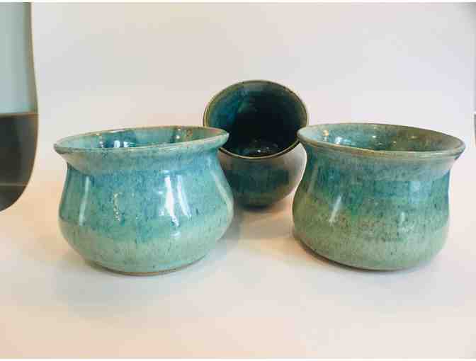 3 Round Belly Bowls/Vases