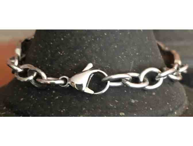 Beautiful Floral Vintage Spoon Bracelet with Large Crystal, and Designs by MoDa Gift Cert