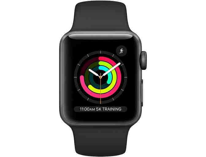 Apple Watch Series 3 (GPS, 38mm) - Space Gray Aluminum Case with Black Sport Band