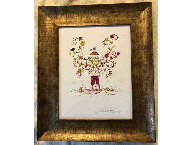 "Artist in Bloom" - Framed and Autographed Print by Peter H Reynolds - Photo 2