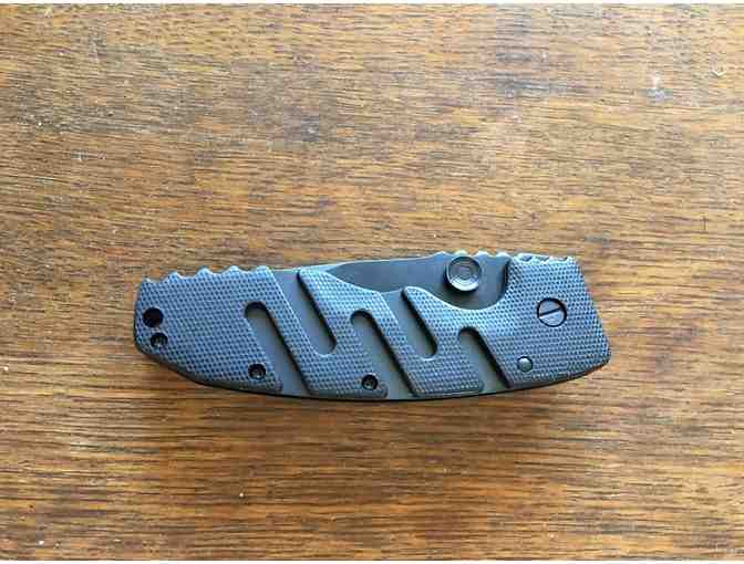 Folding Knife with Leather Case