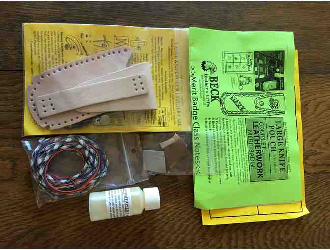 Knife and Leather Knife cover kit
