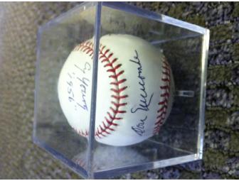 Baseball signed by Don Newcombe, Brooklyn Dodgers