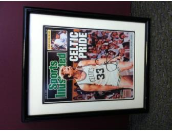Autographed & Framed Cover of Sports Illustrated featuring Larry Bird