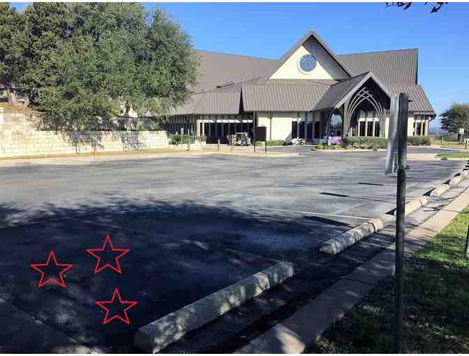 10:30 AM 'Get me to the church on time!' Parking Space