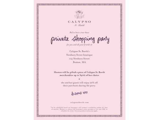 Private Shopping Party with Calypso