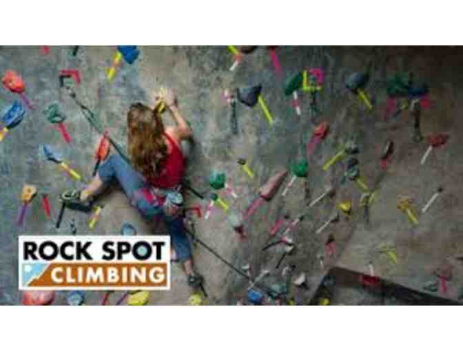 Rock Spot Climbing - One Day Pass with Gear