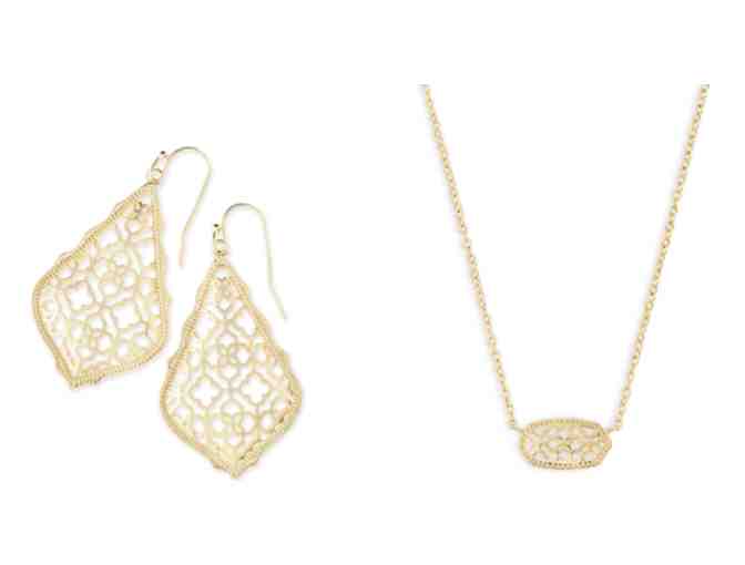Kendra Scott - Pendant Necklace and Drop Earring Gift Set in Gold