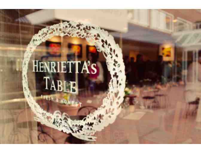 Henrietta's Table, Cambridge - $75 Gift Certificate for Dinner for 2