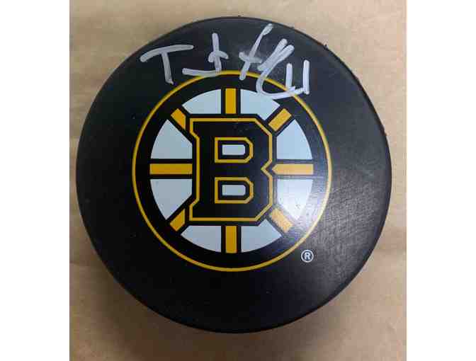 Boston Bruins Puck Autographed by Trent Frederic