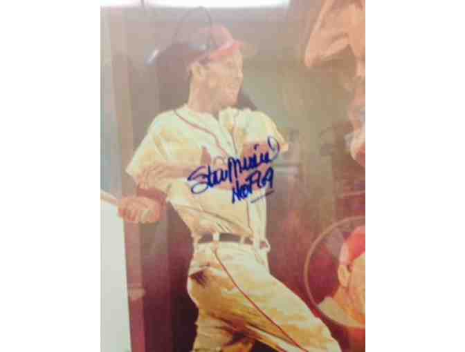 Stan Musial  18 x 24'  Lithograph Autographed Framed Inscribed HOF 1969 LE #123/250