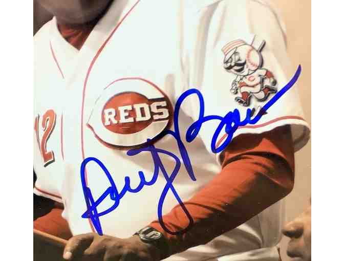 Dusty Baker, Reds autographed framed photo