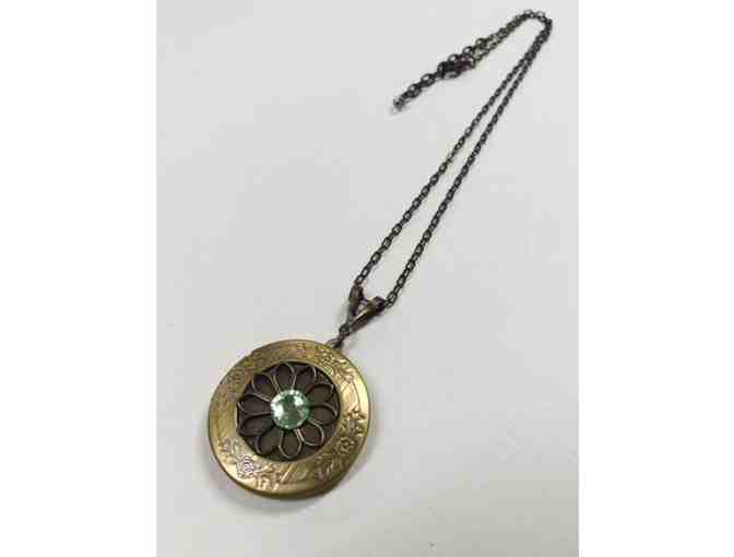 Brass Locket Necklace - Salt Run Design