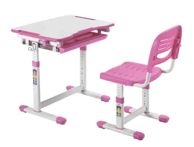 Grey Conquer Kids Desk and Chair Set donated by Vilano Bikes