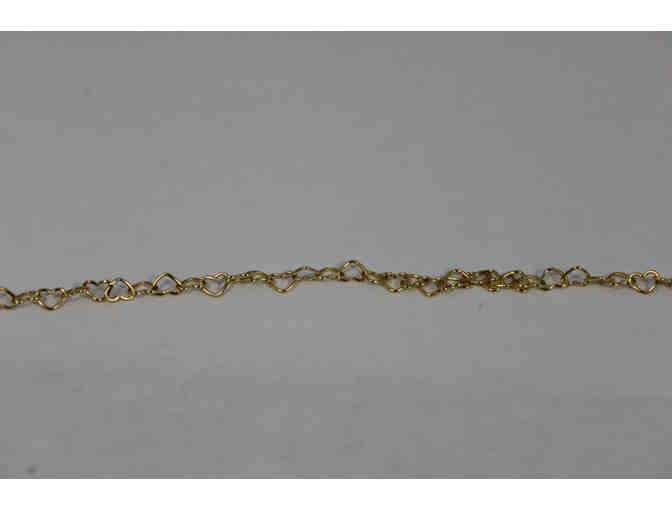 14 KY Petite Heart Link 10' anklet