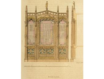 Book Case Engraving by Augustus Pugin, dated October 1825