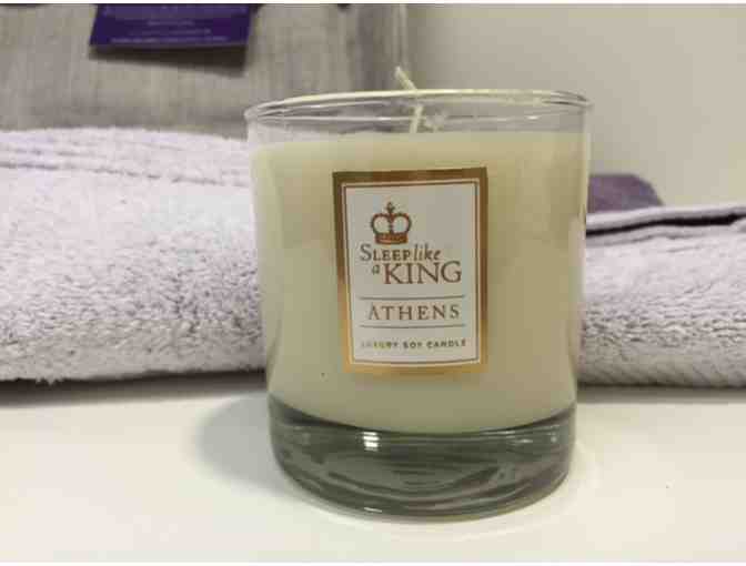 Sleep Like A King Amethyst and Gray Linens by Shawn & Larry King