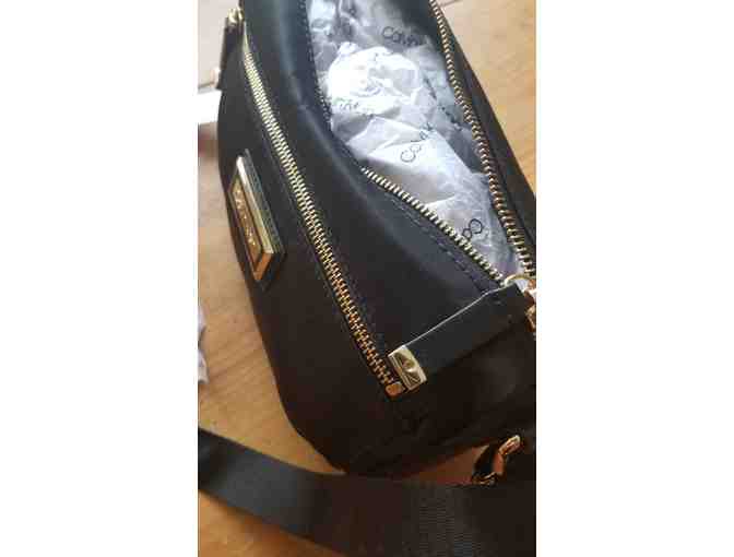 Calvin Klein Black Microfiber Black Handbag