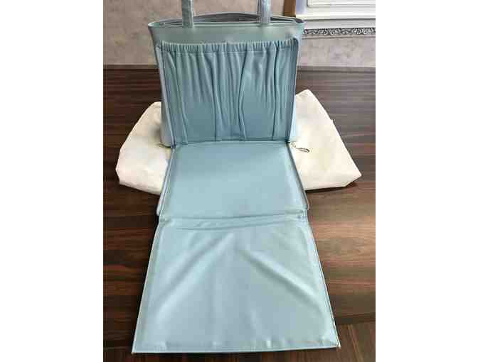 Beijo of London Paris New York Light Blue Patent Leather Diaper Bag - Photo 2