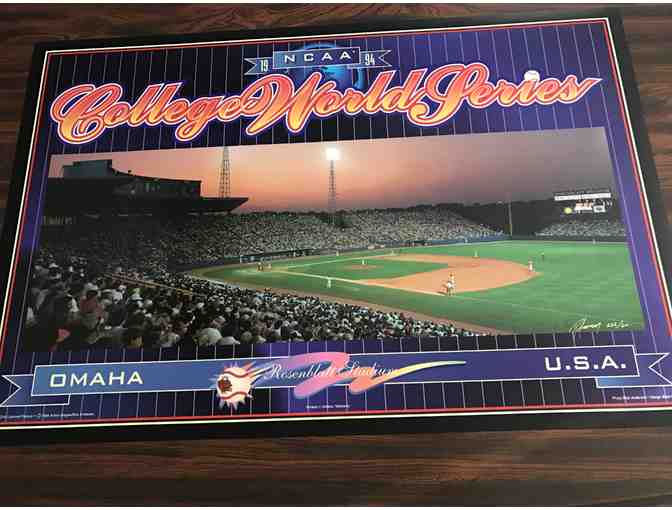 1994 College World Series Poster & $100 Off Framing at Ginger's Hang-Up - Photo 1