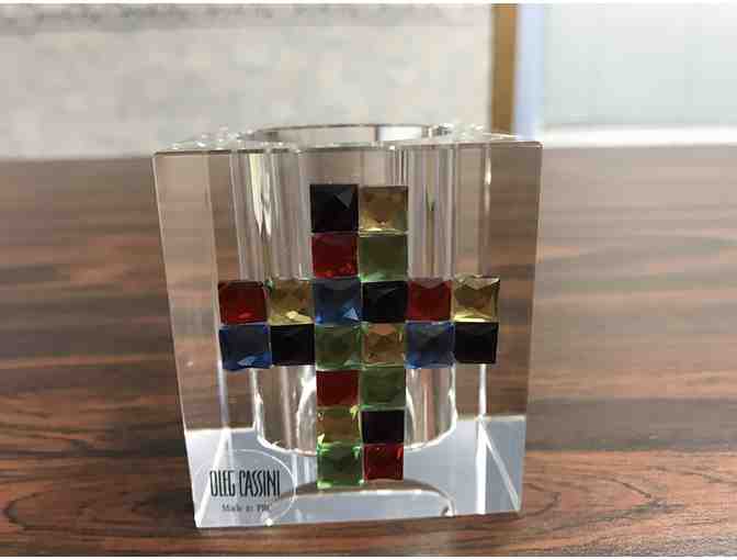 Beautiful Crystal Set includes Cross, and Votive Holder - Photo 3