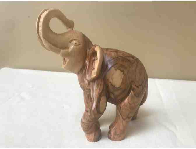 Carved wooden Sculpture of Elephant from Bethlehem - Photo 1