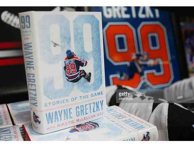 Autographed Wayne Gretzky Edmonton Oiler's Jersey & Book