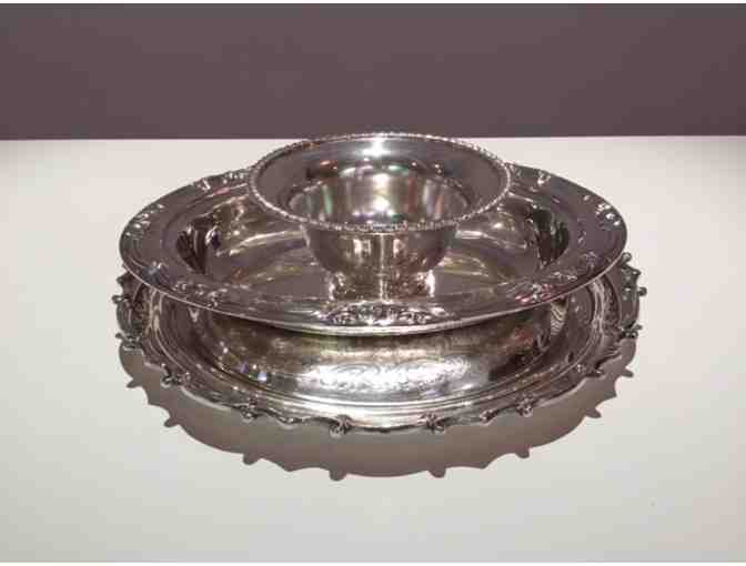 Antique Silver Dish Set of 3